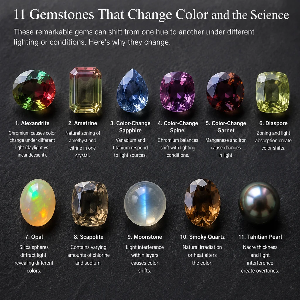 11 Gemstones That Change Color and the Science