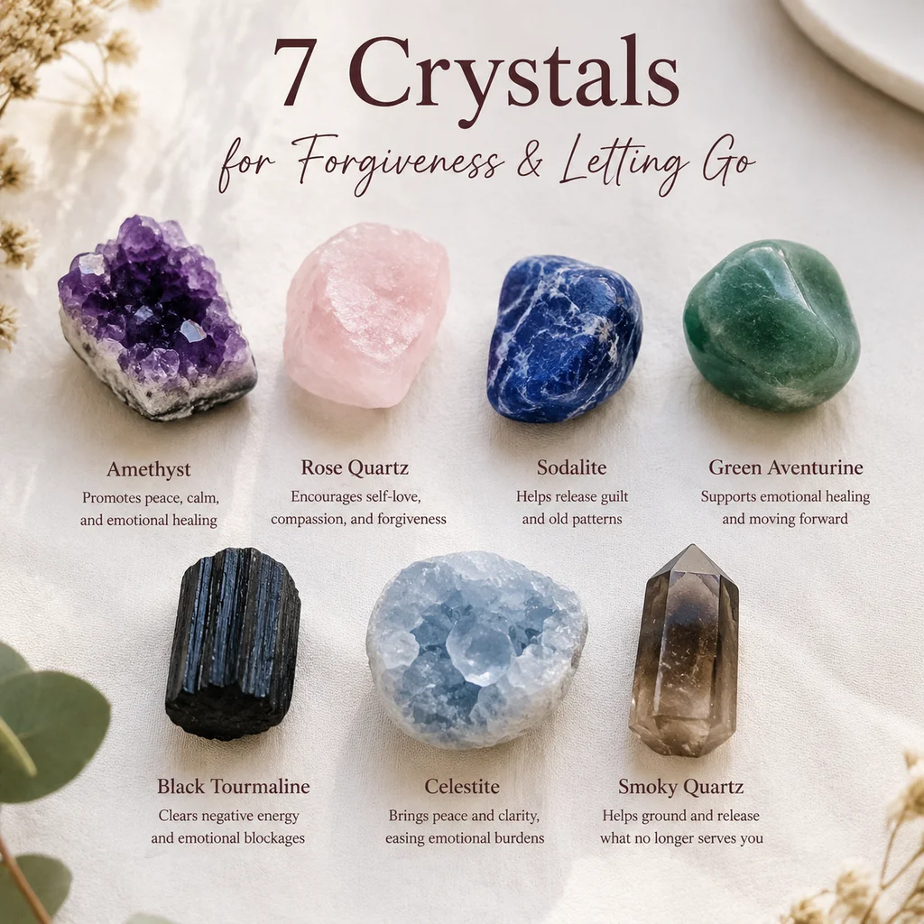 7 Crystals for Forgiveness & Letting Go