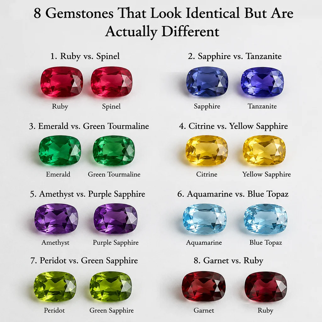8 Gemstones That Look Identical But Are
