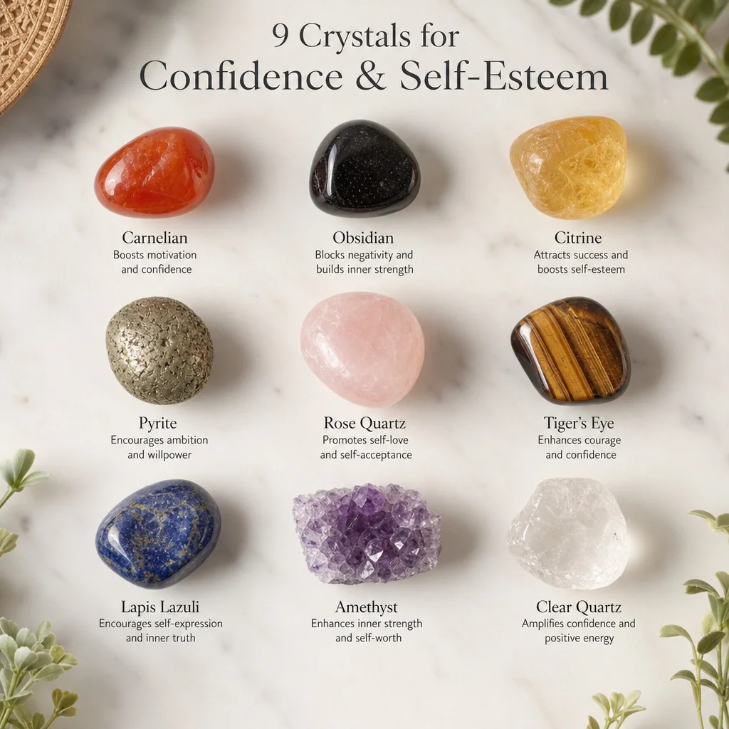 9 Crystals for Confidence & Self-Esteem