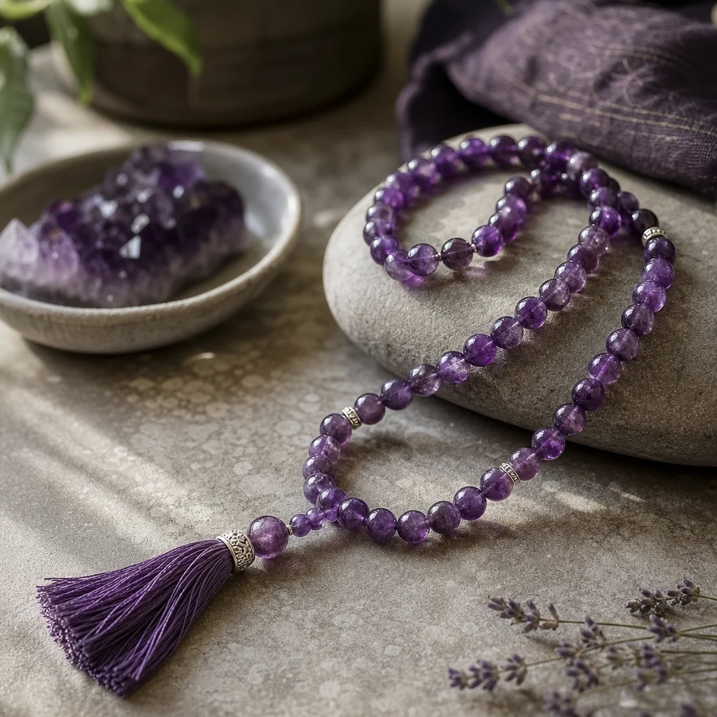 Amethyst Mala Beads: Benefits, Uses, and How to
