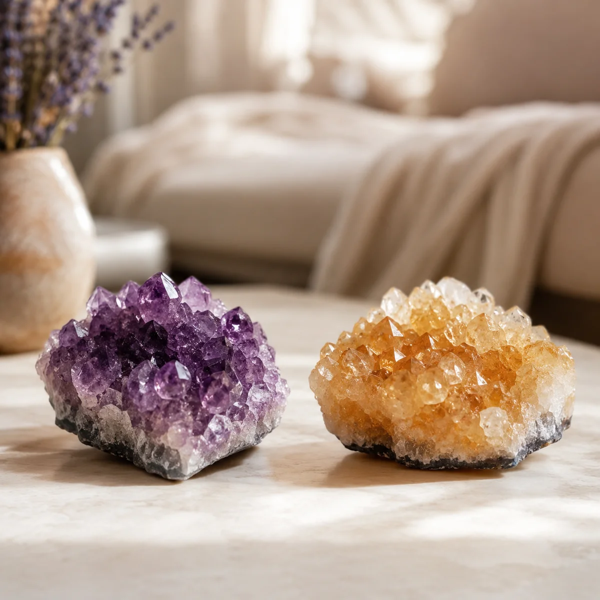 Amethyst vs Citrine: Same Mineral, Different ...