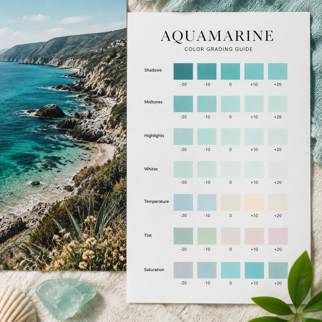 Aquamarine Color Grading Guide