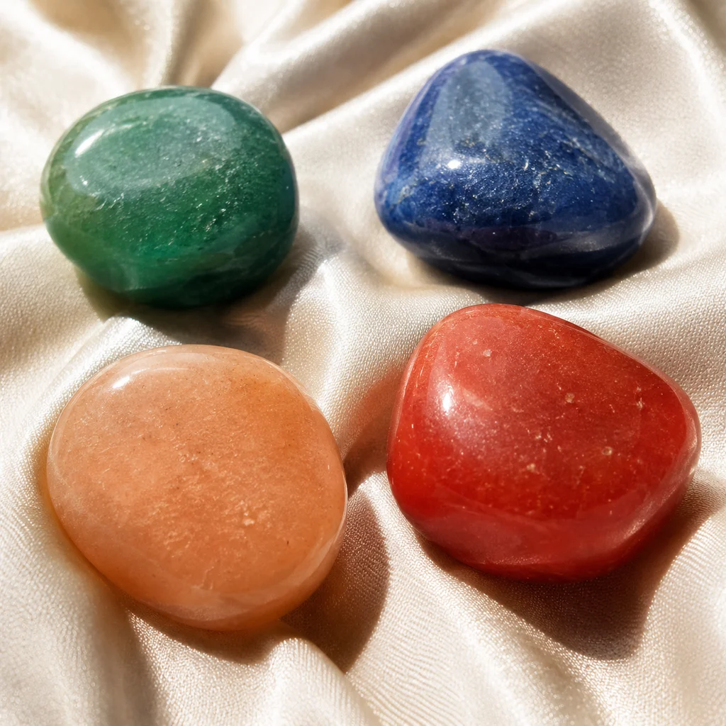 Aventurine Colors: Green, Blue, Red & Peach