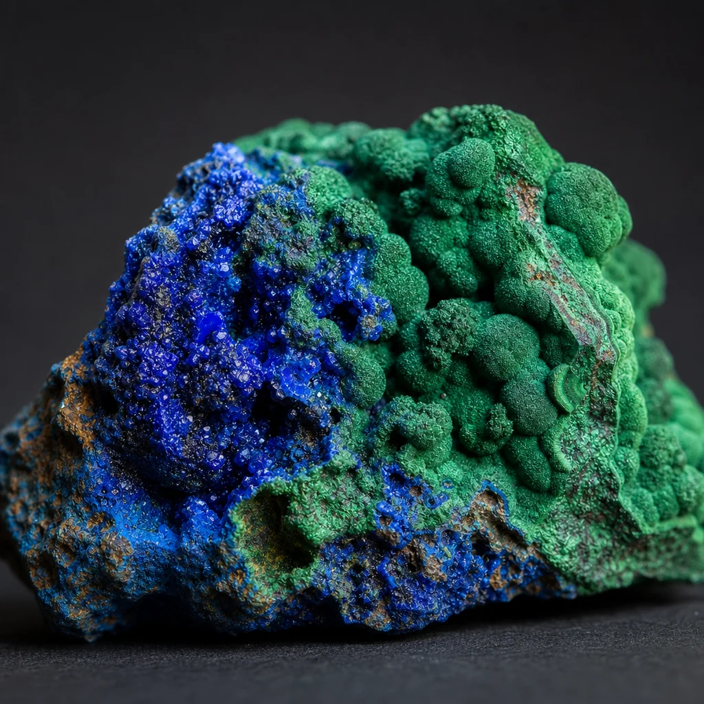 Why Azurite Turns Green: Copper Oxidation