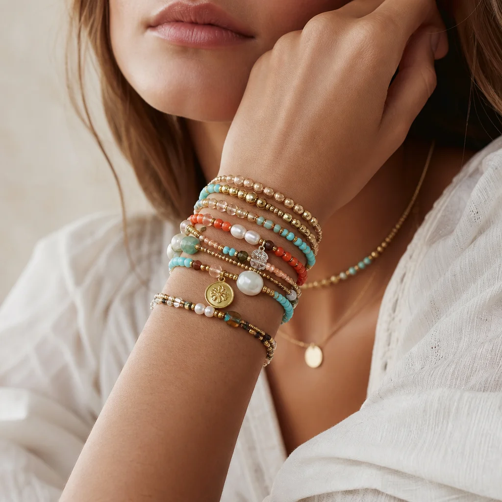 Why Everyone Wears Beaded Bracelets Now