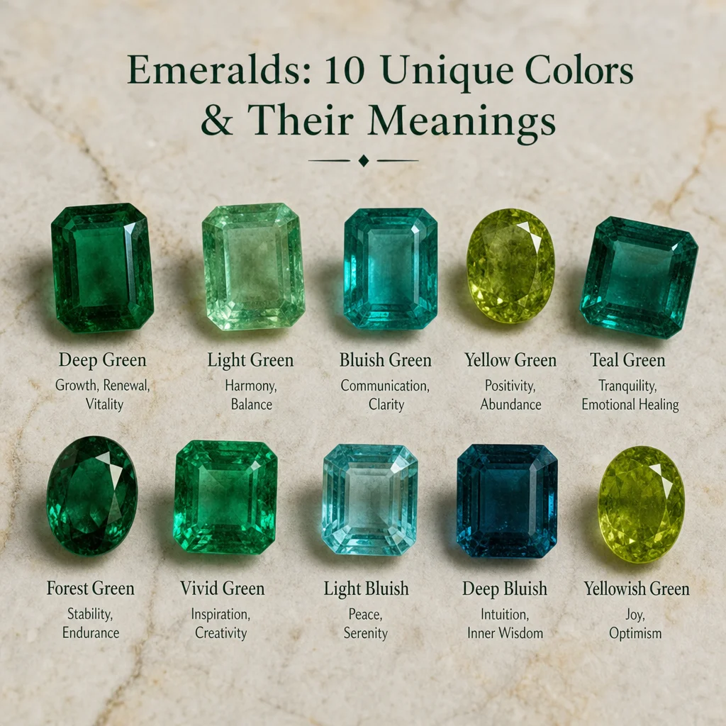 Emeralds: 10 Unique Colors & Their Meanings