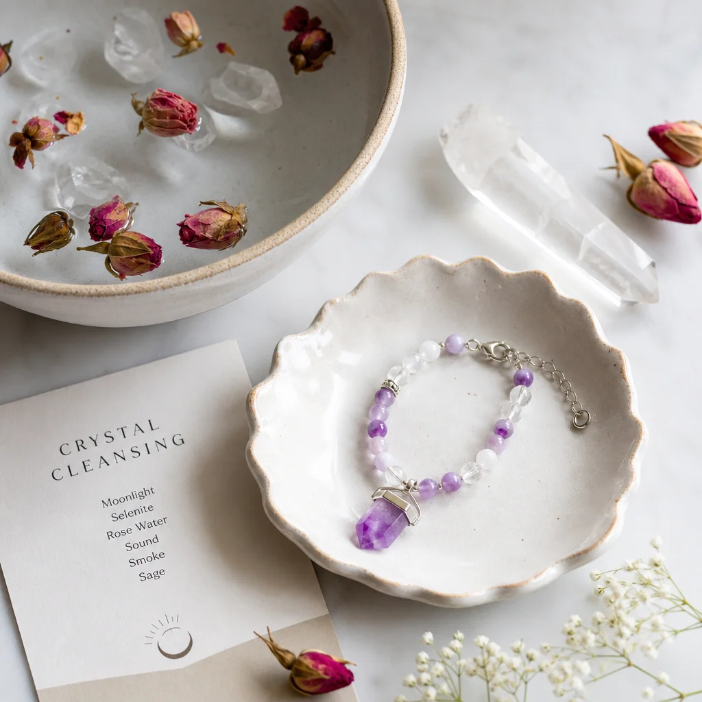 The Best Way to Cleanse Crystal Jewelry After