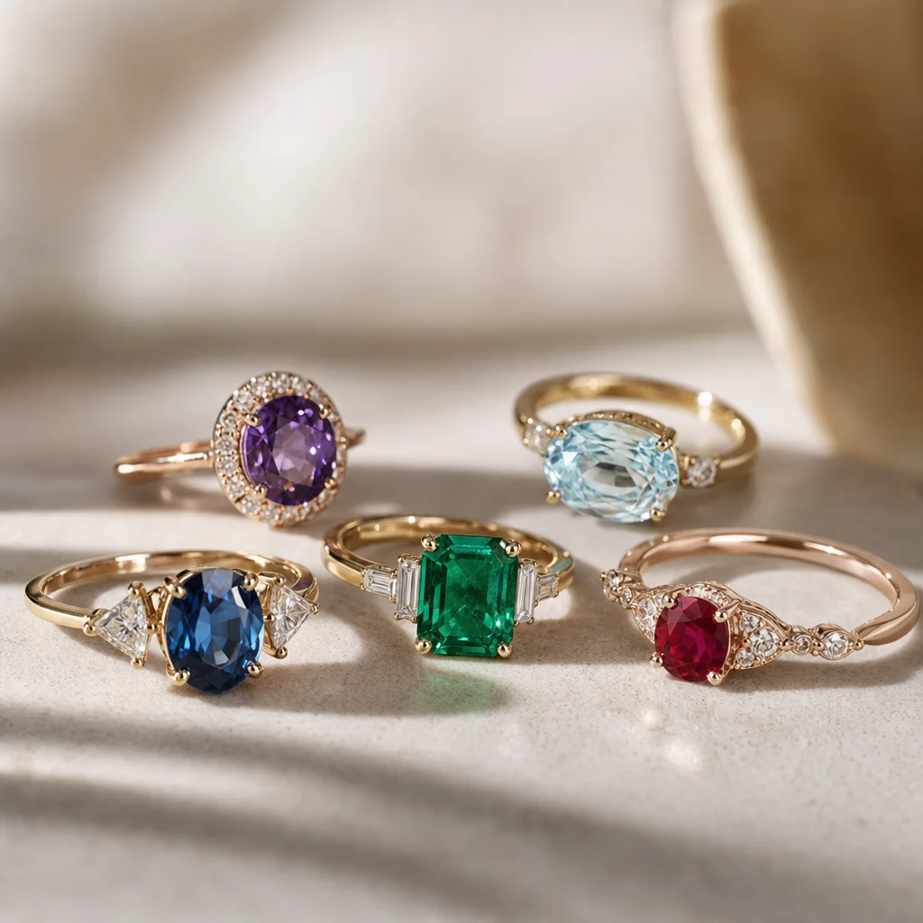 Unique Birthstone Engagement Rings: Beyond