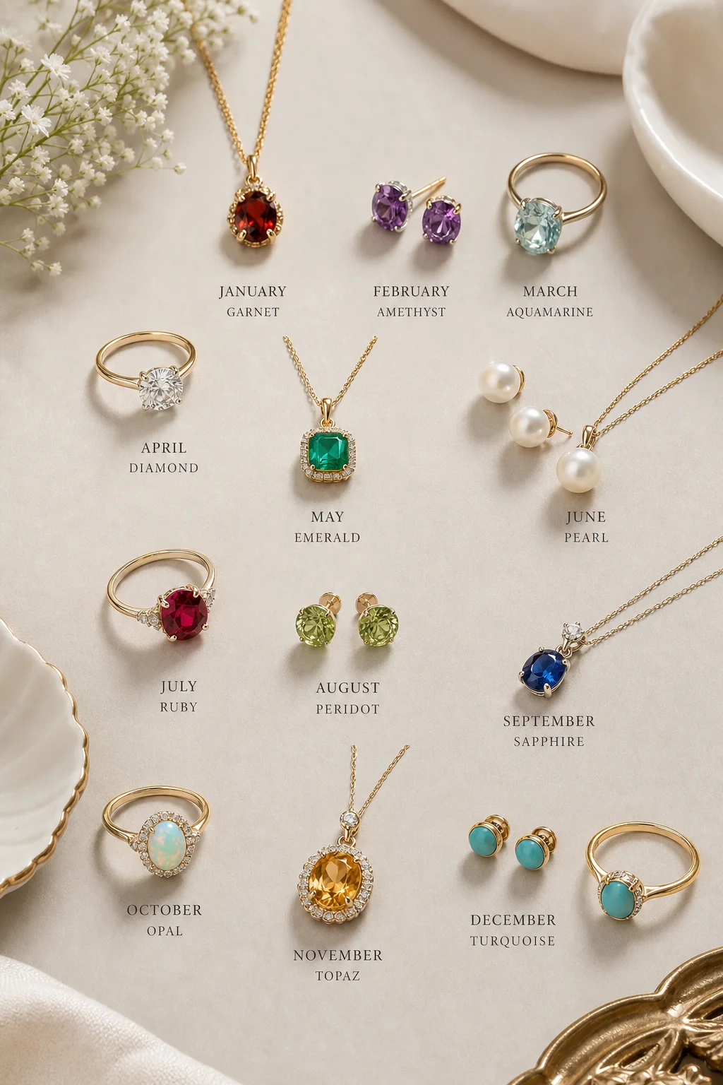 Birthstone Jewelry Gift Ideas Every Month