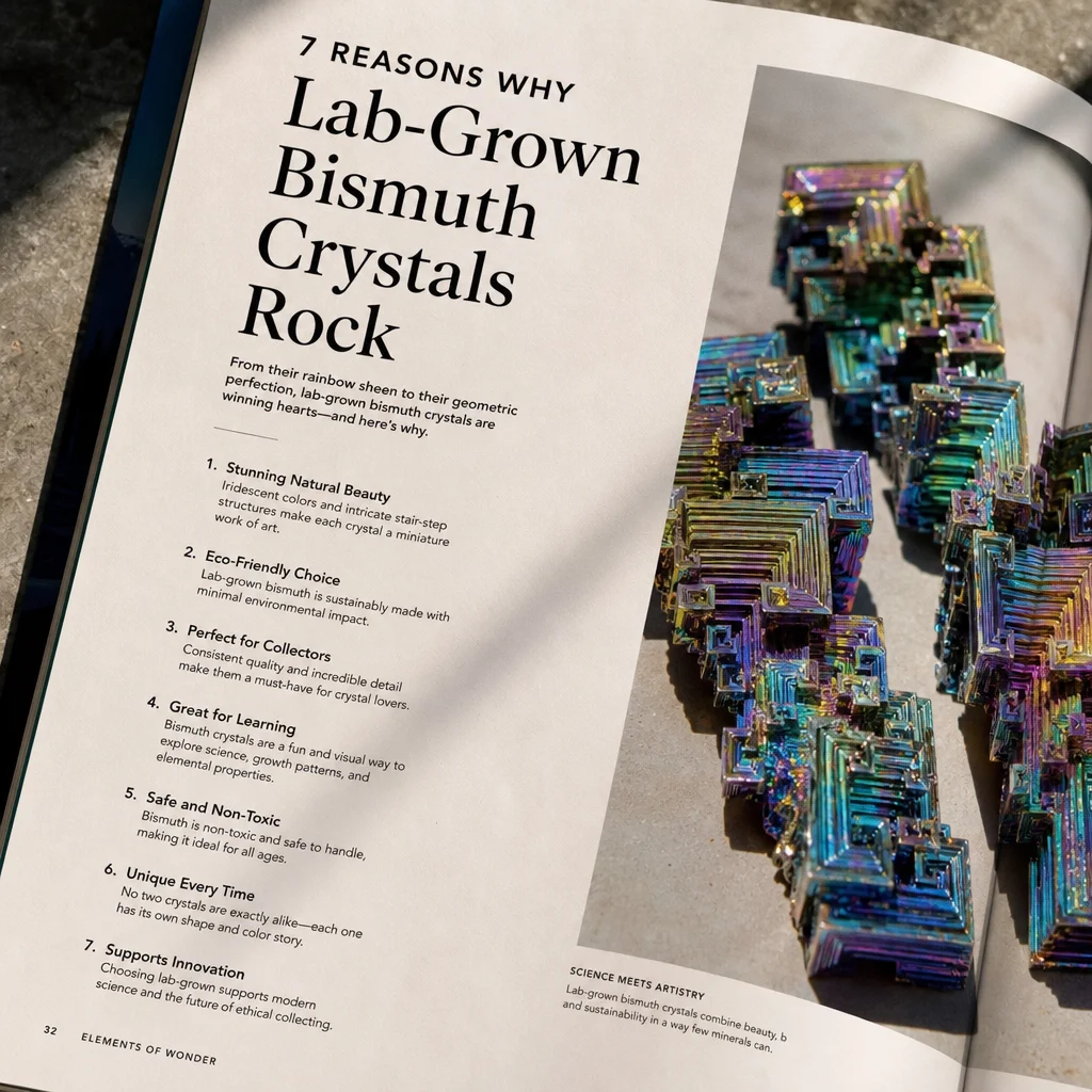7 Reasons Why Lab-Grown Bismuth Crystals Look