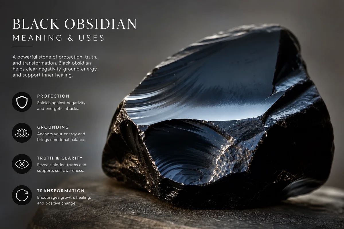 Black Obsidian Meaning and Uses