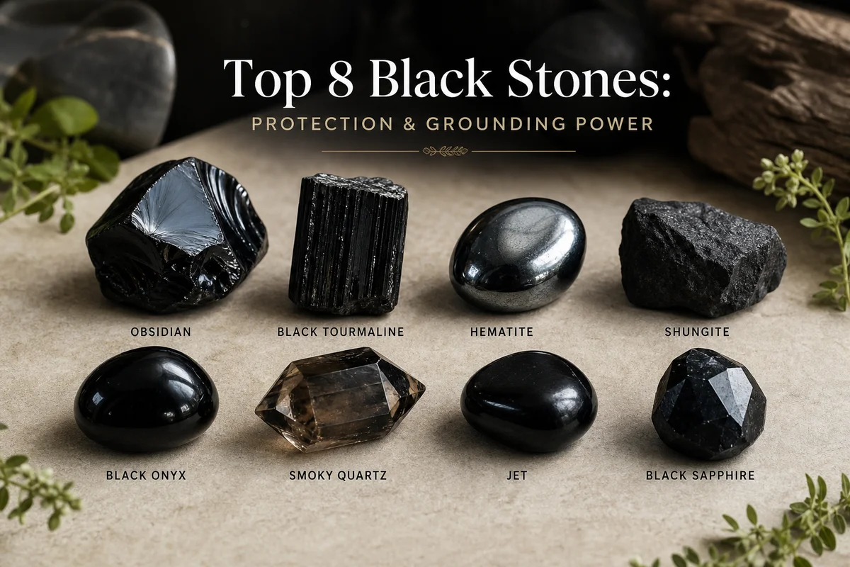 Top 8 Black Stones: Protection & Grounding Power