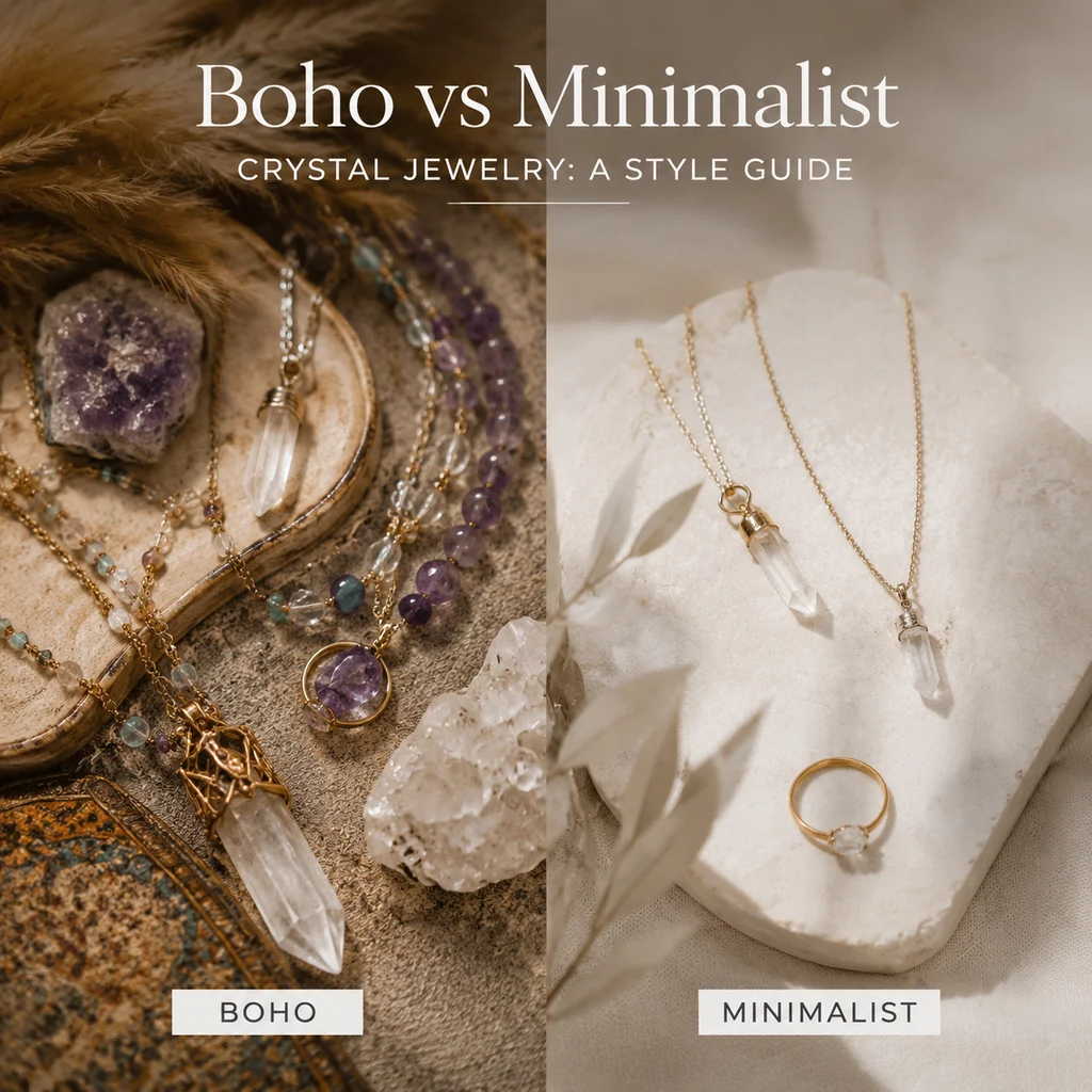 Boho vs Minimalist Crystal Jewelry: A Style