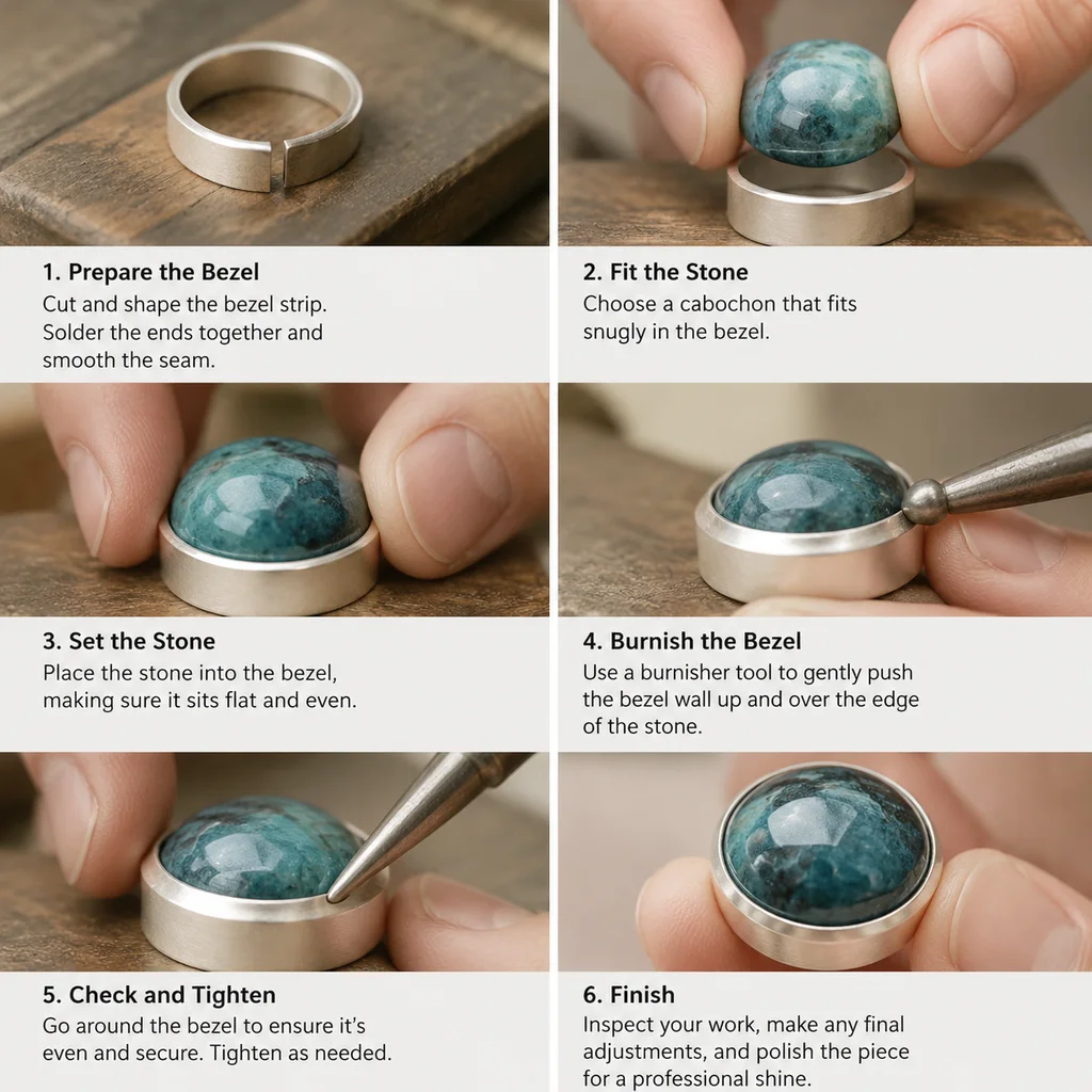 How to Set a Cabochon Stone in a Bezel Setting