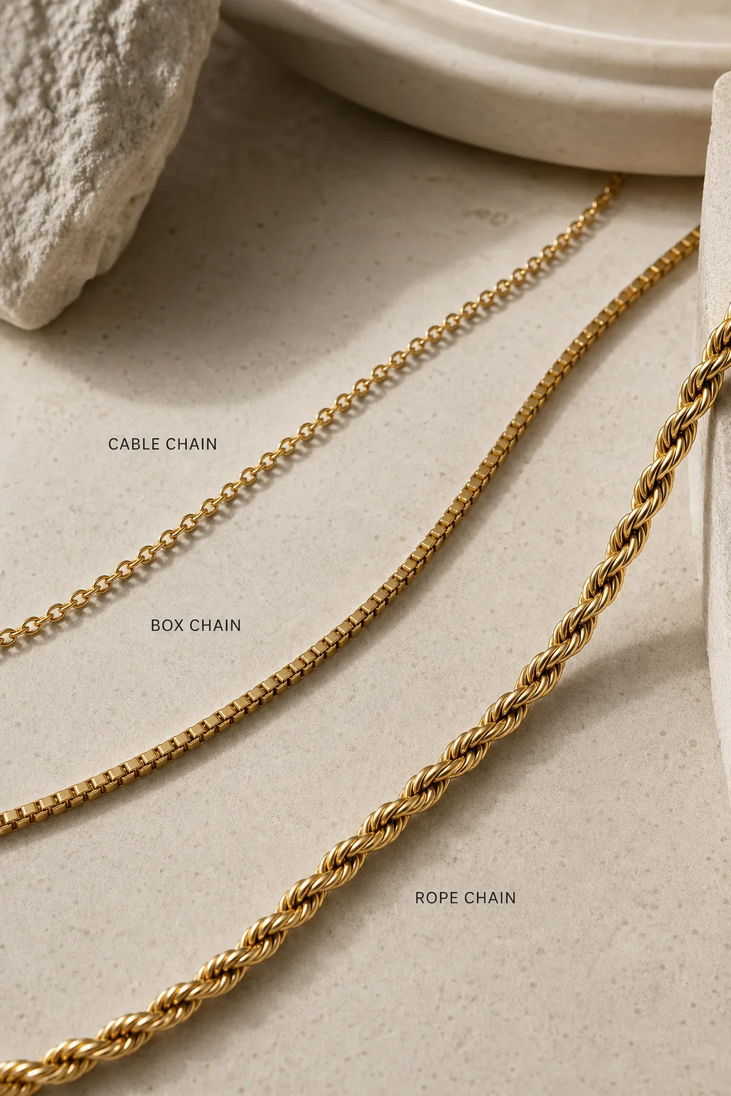 Chain Types: Cable, Box, Rope - A