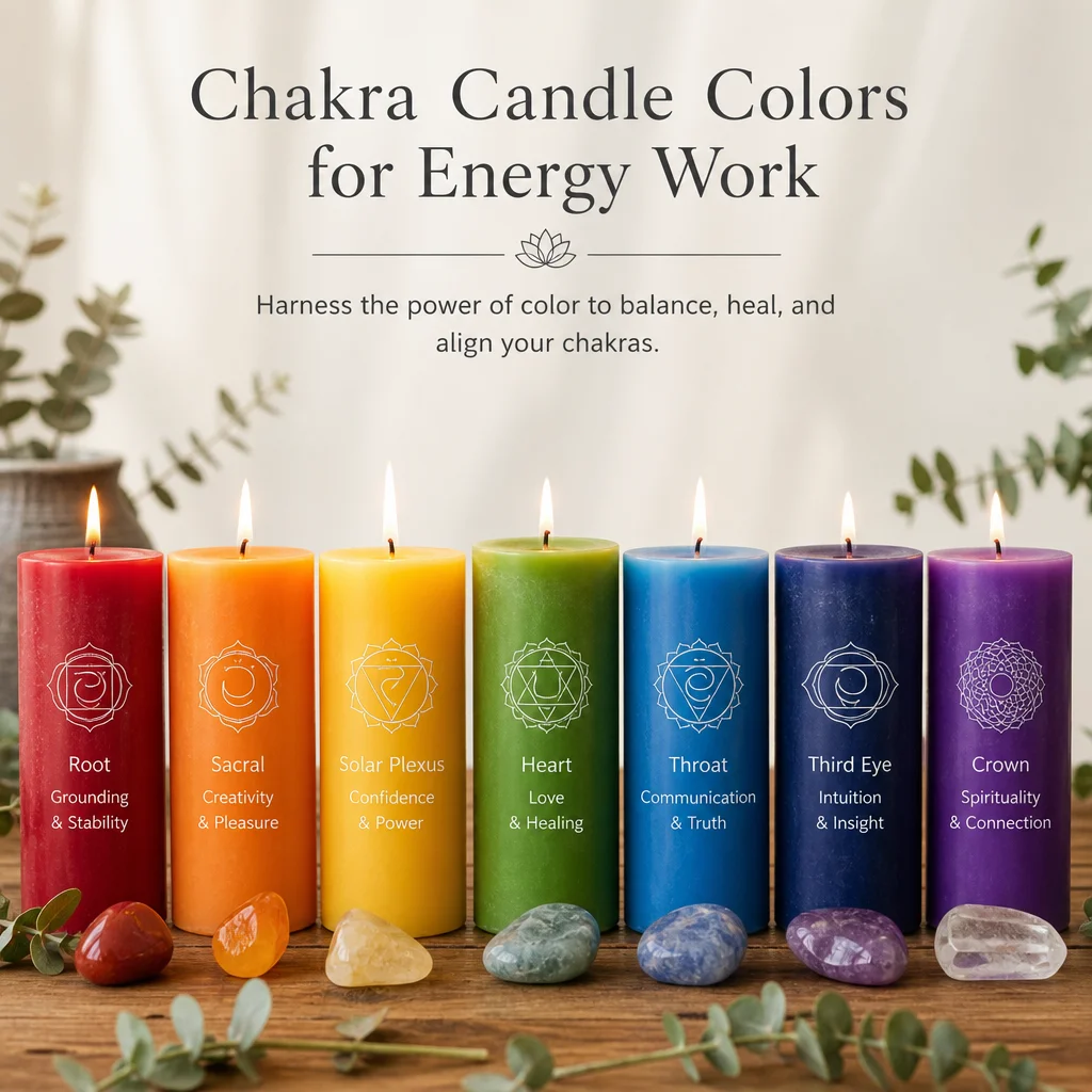 Chakra Candle Colors for Energy Work