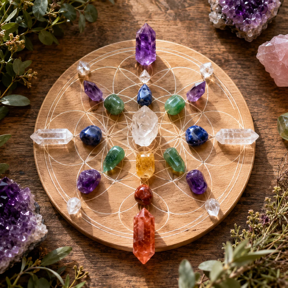 How to Build a Chakra Crystal Grid: Balance Al..