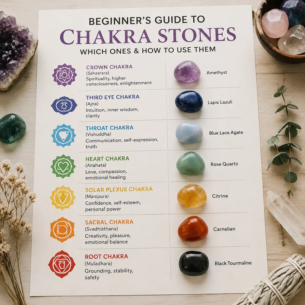 Beginner's Guide to Chakra Stones: Which Ones