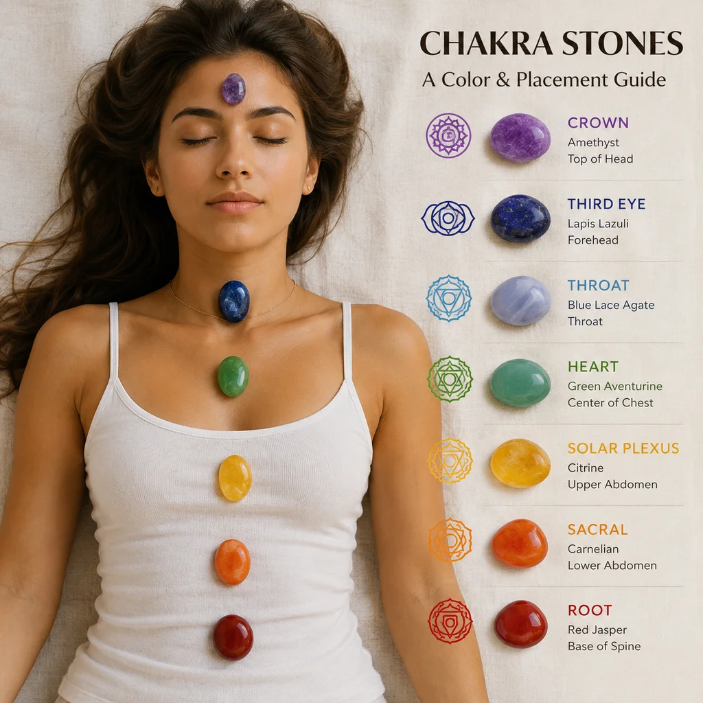 Chakra Stones: A Color & Placement Guide for