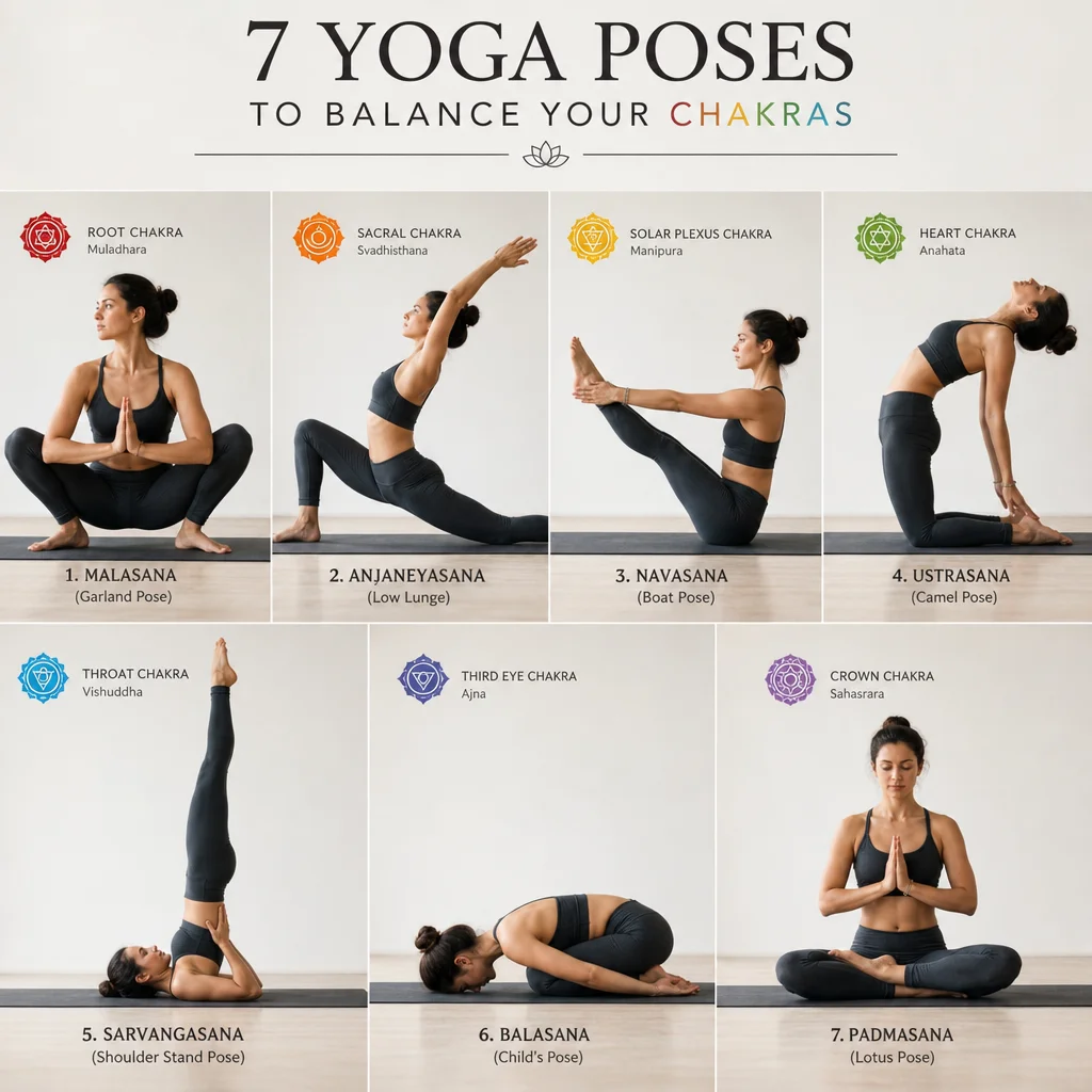 7 Yoga Poses to Balance Your Chakras