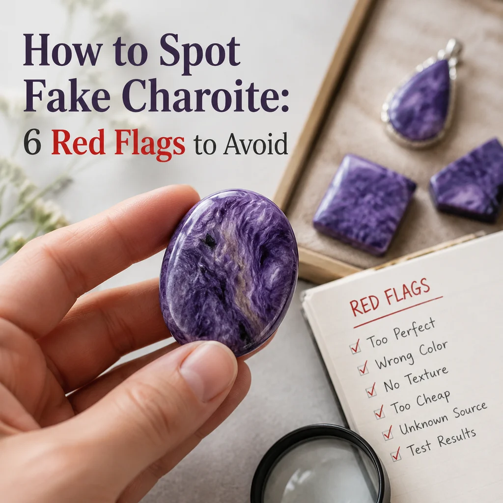 How to Spot Fake Charoite: 6 Red Flags to Avoid