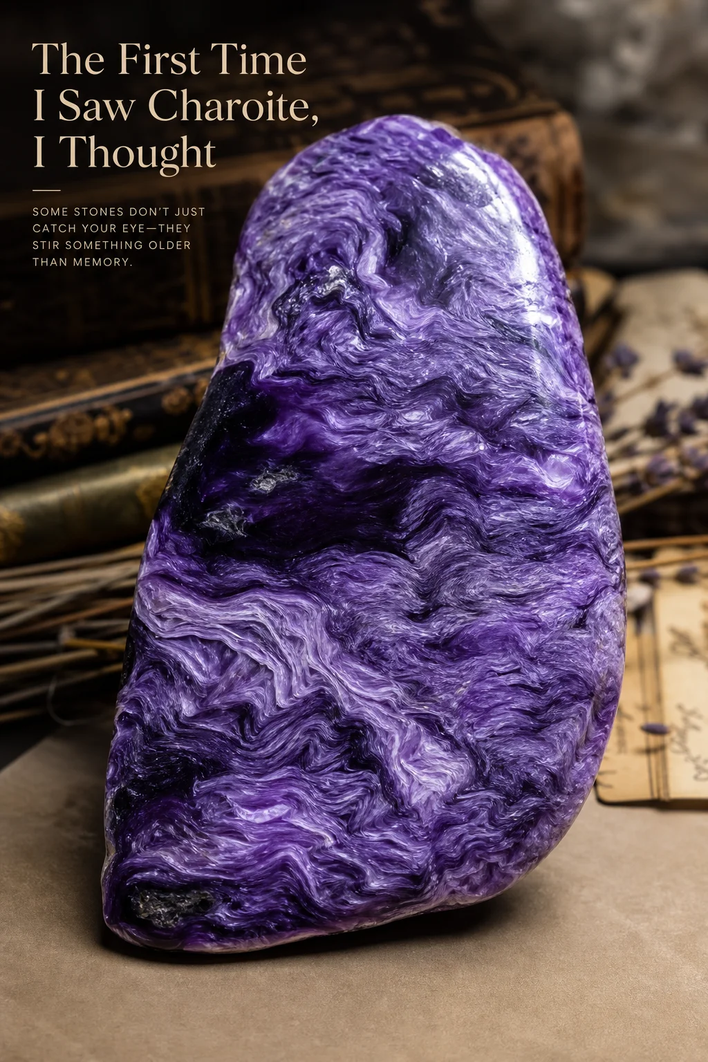 The First Time I Saw Charoite, I Thought