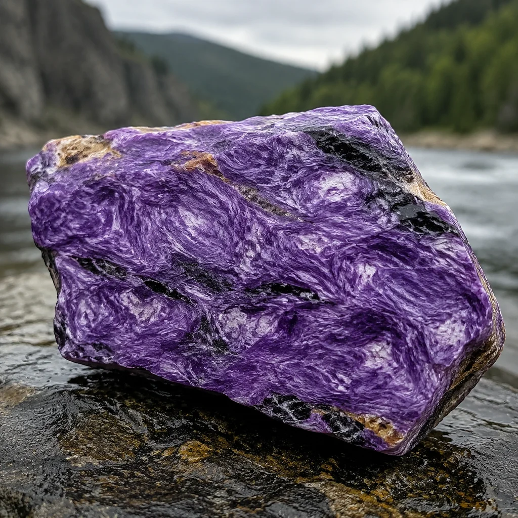 Charoite Comes From One River in Siberia and