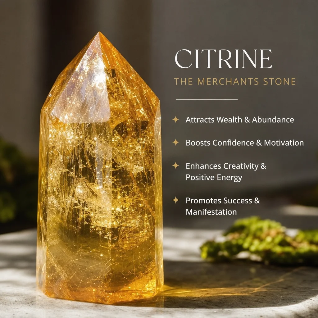 Citrine Crystal Benefits: The Merchant's Stone