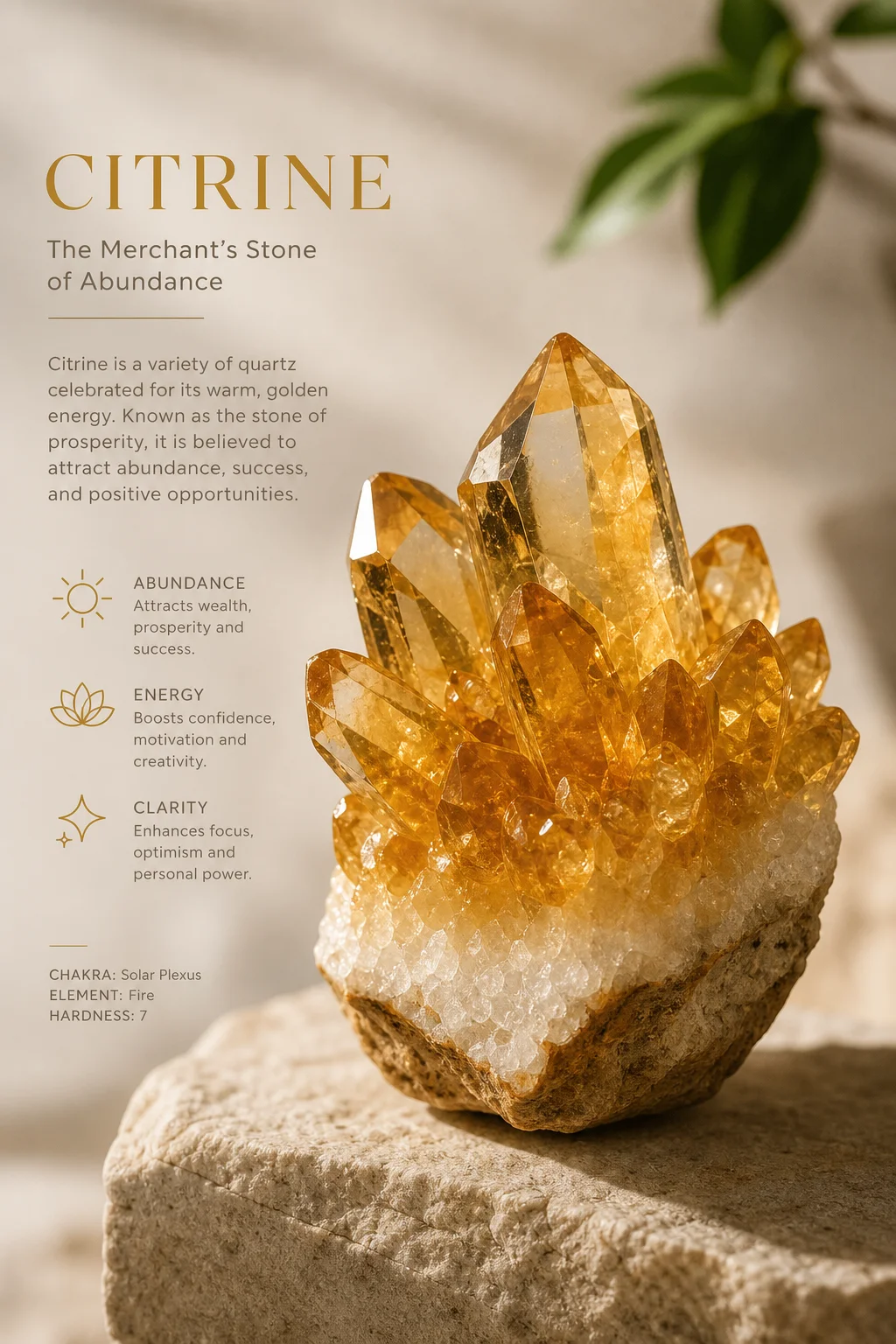 Citrine Crystal: Meaning, Properties