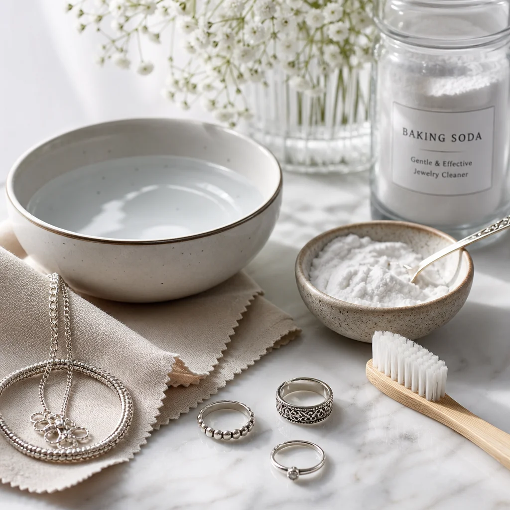 How to clean silver jewelry at home with things