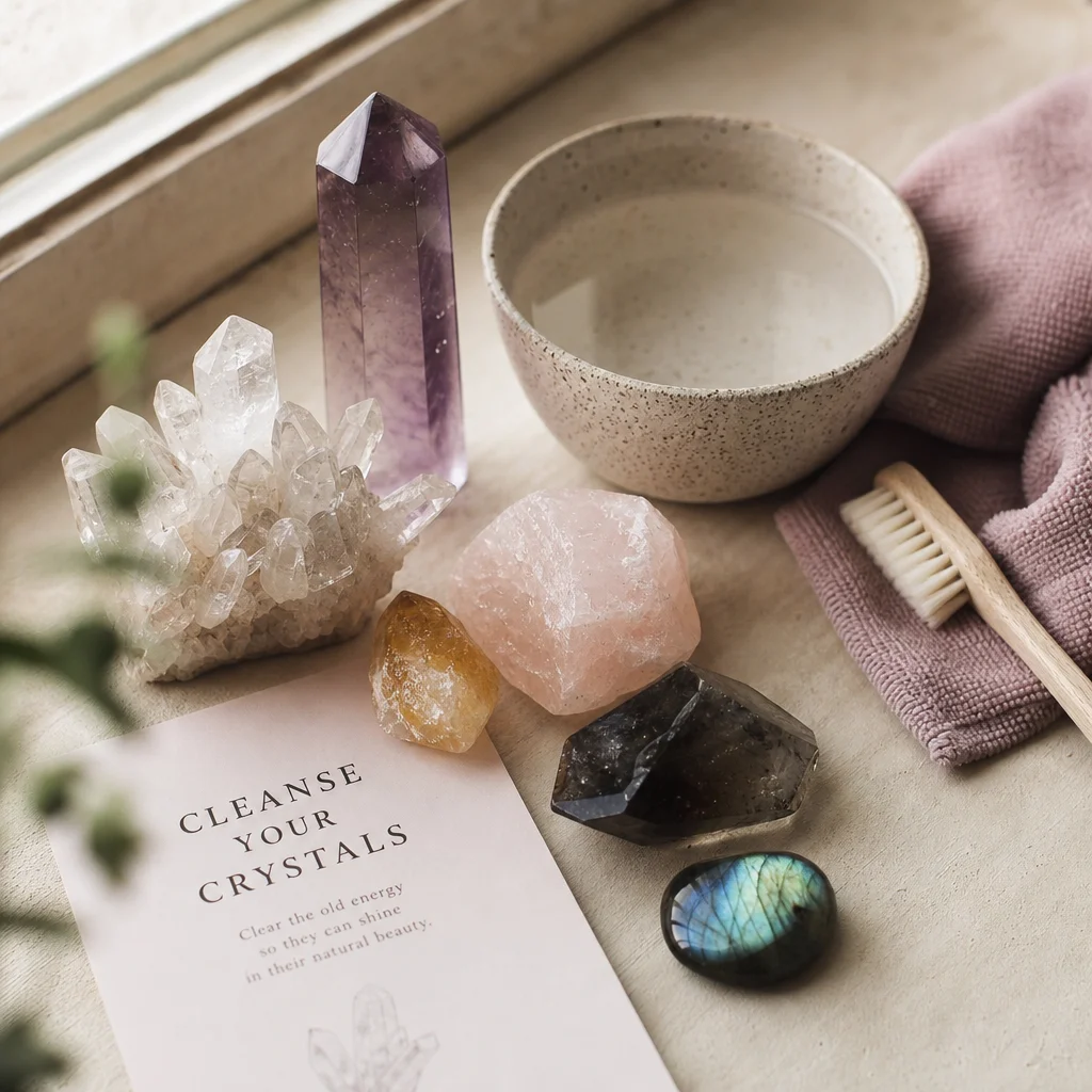 How to Clean Crystals That Have Been Sitting in