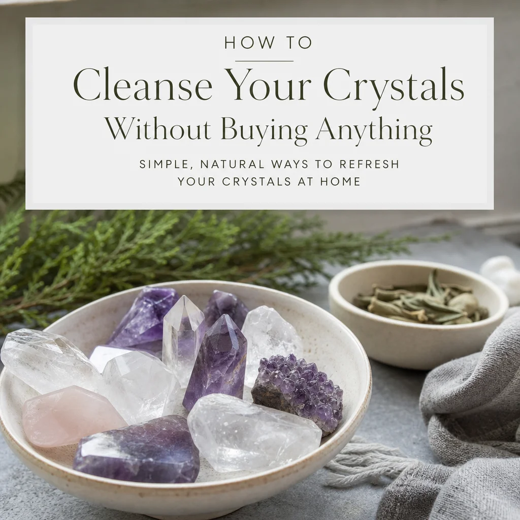 How to Cleanse Your Crystals Without Buying