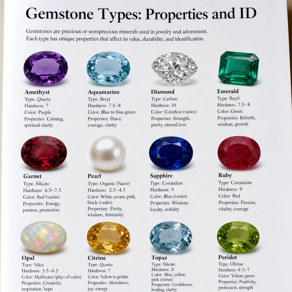 Gemstone Types: Properties and ID