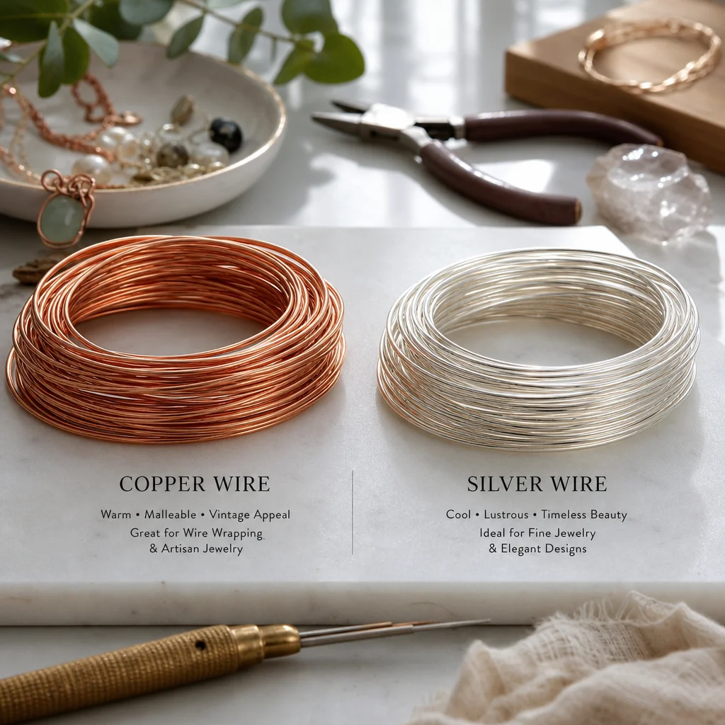 Copper Wire vs Silver Wire for Jewelry Making