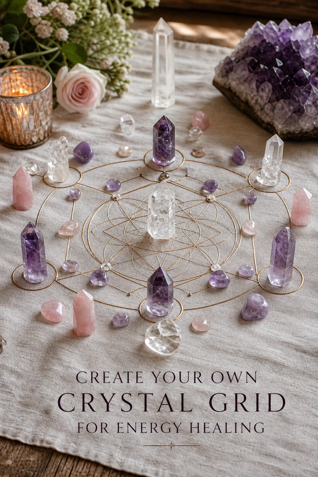 Create Your Own Crystal Grid for Energy Healing