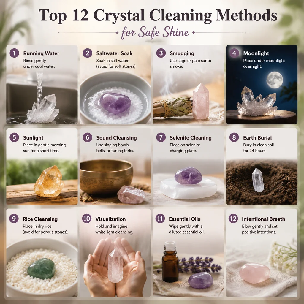 Top 12 Crystal Cleaning Methods for Safe Shine