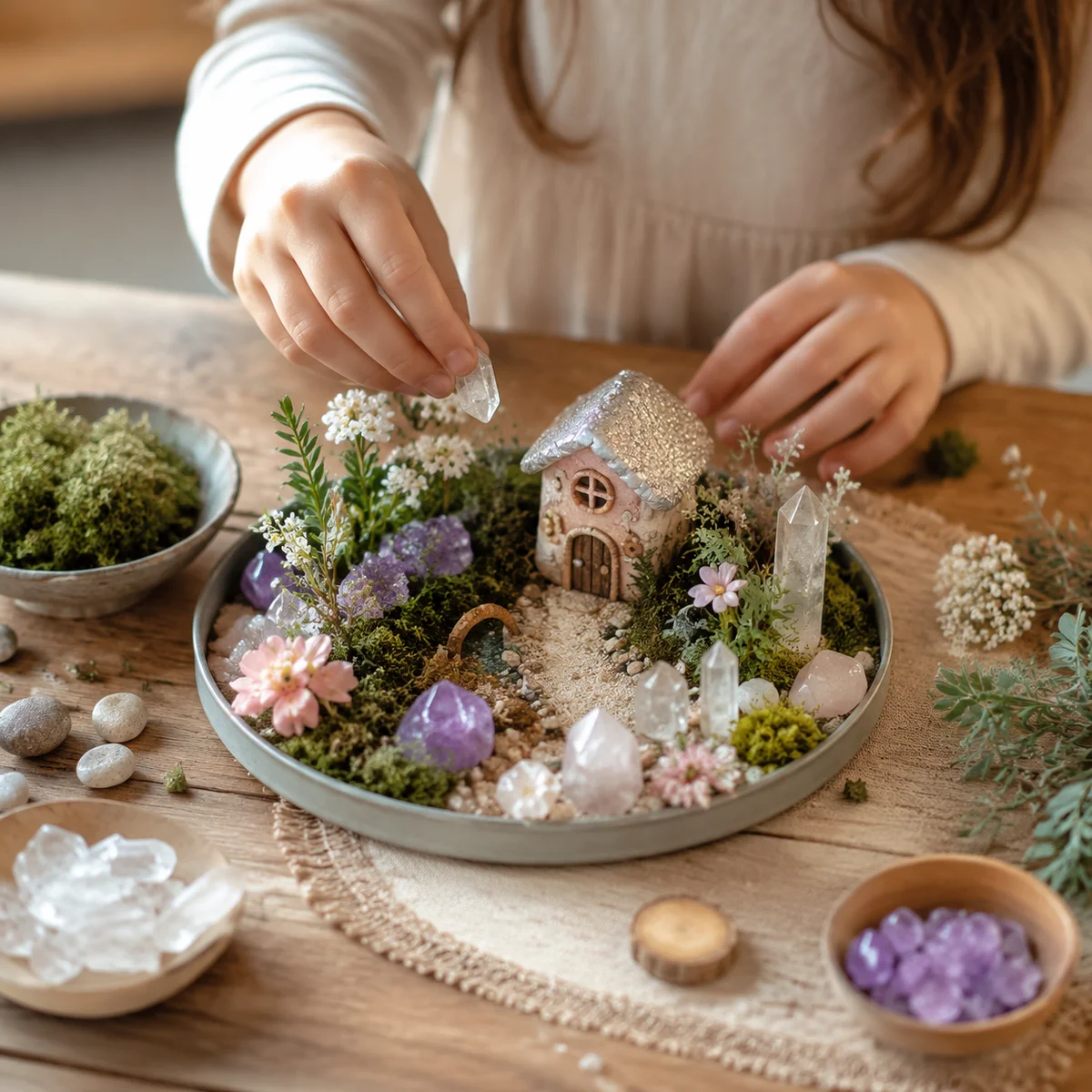 Crystal Fairy Garden Tutorial: Kids Craft
