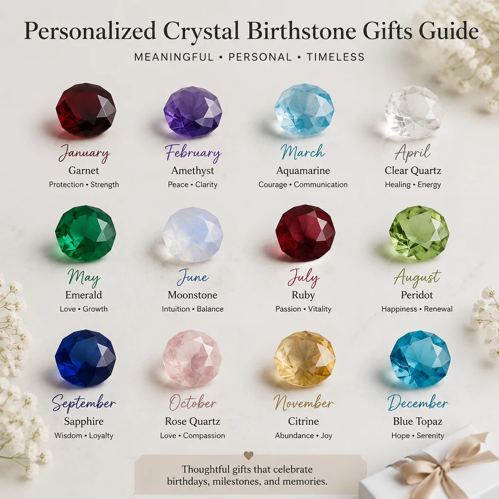 Personalized Crystal Birthstone Gifts Guide