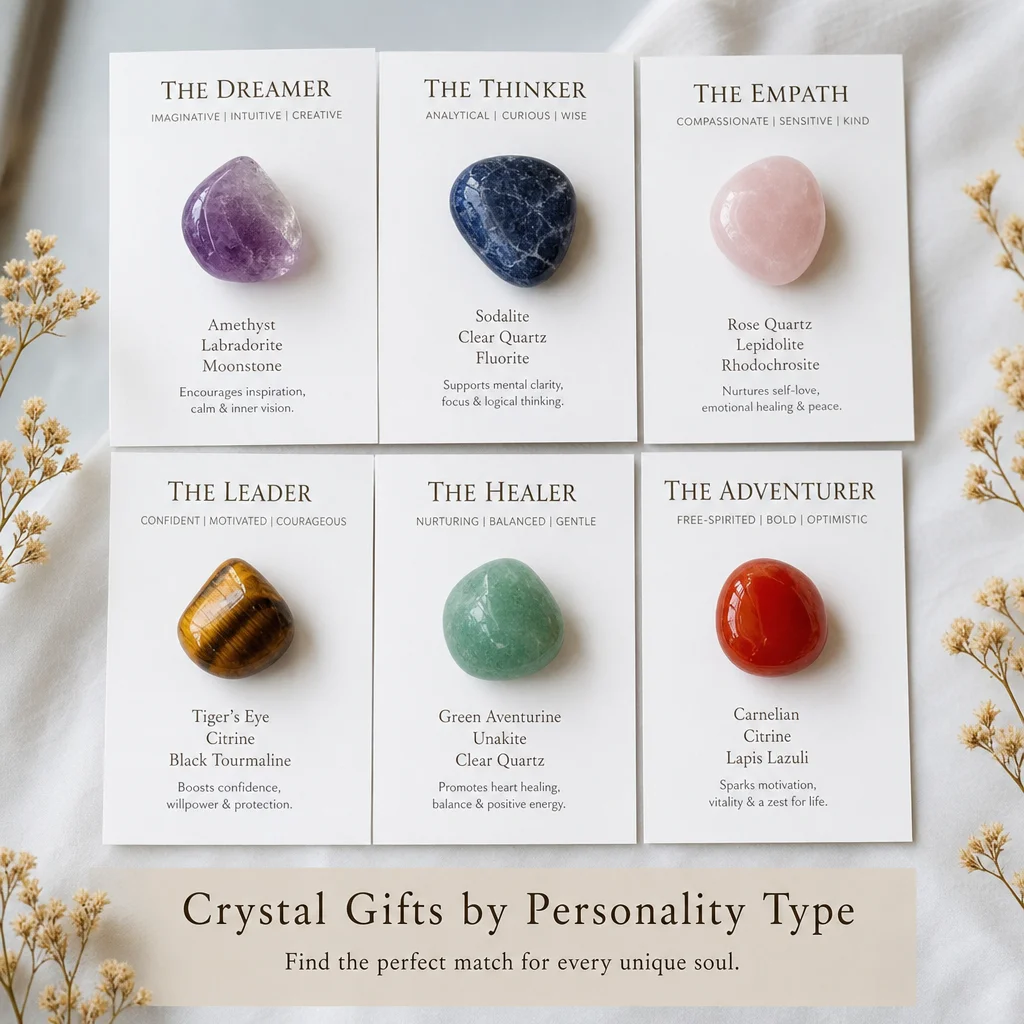 Crystal Gifts by Personality Type (Not Zodiac