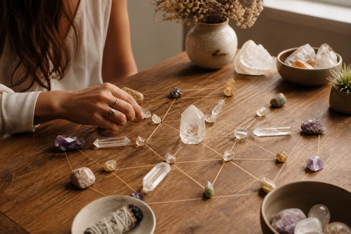 How I Set Up My First Crystal Grid (And What I