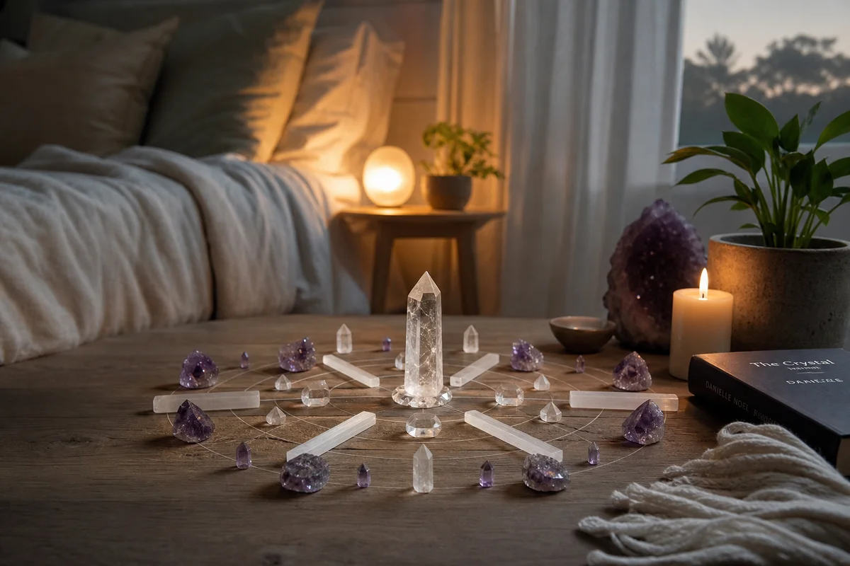 How to Set Up a Crystal Grid for Better Sleep