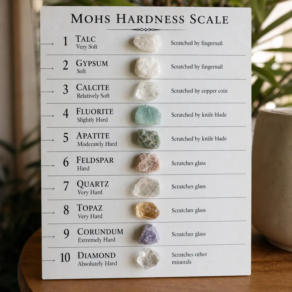 Crystal Hardness Scale (Mohs) Guide