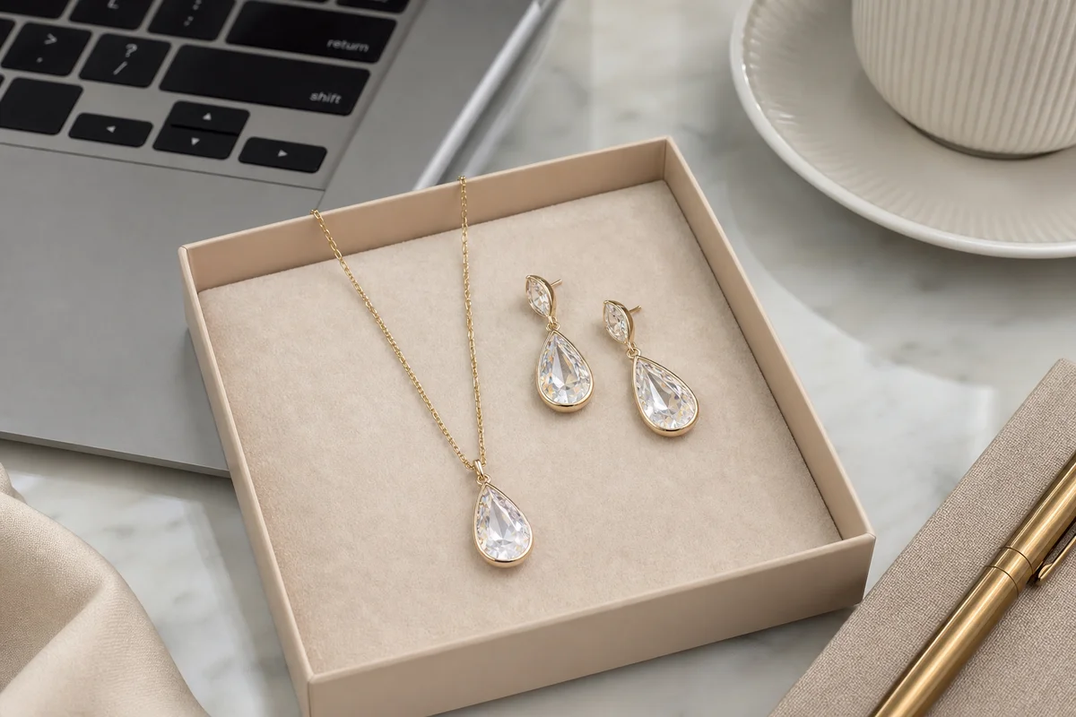 Crystal jewelry for the office