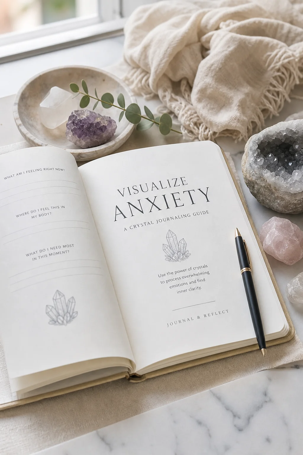Crystal Journaling Guide: Visualize Anxiety