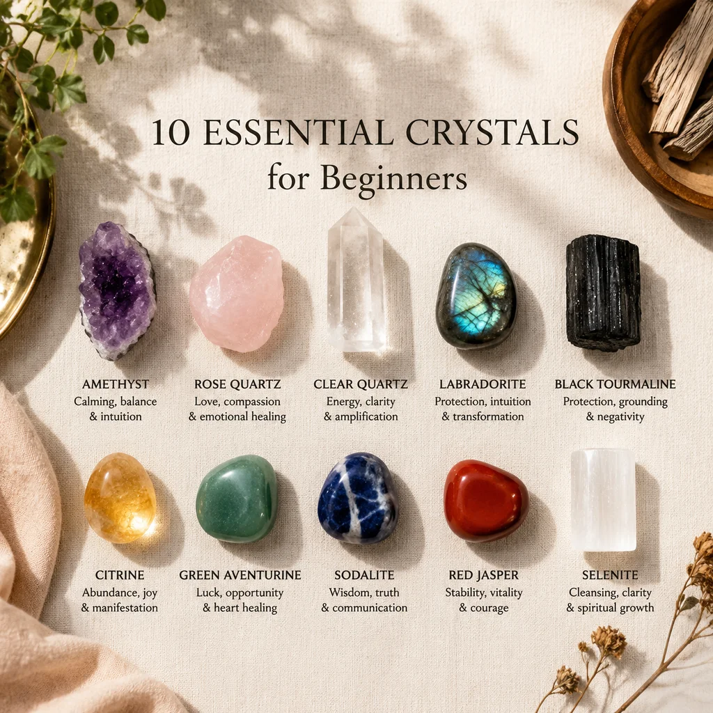 10 Essential Crystals for Beginners