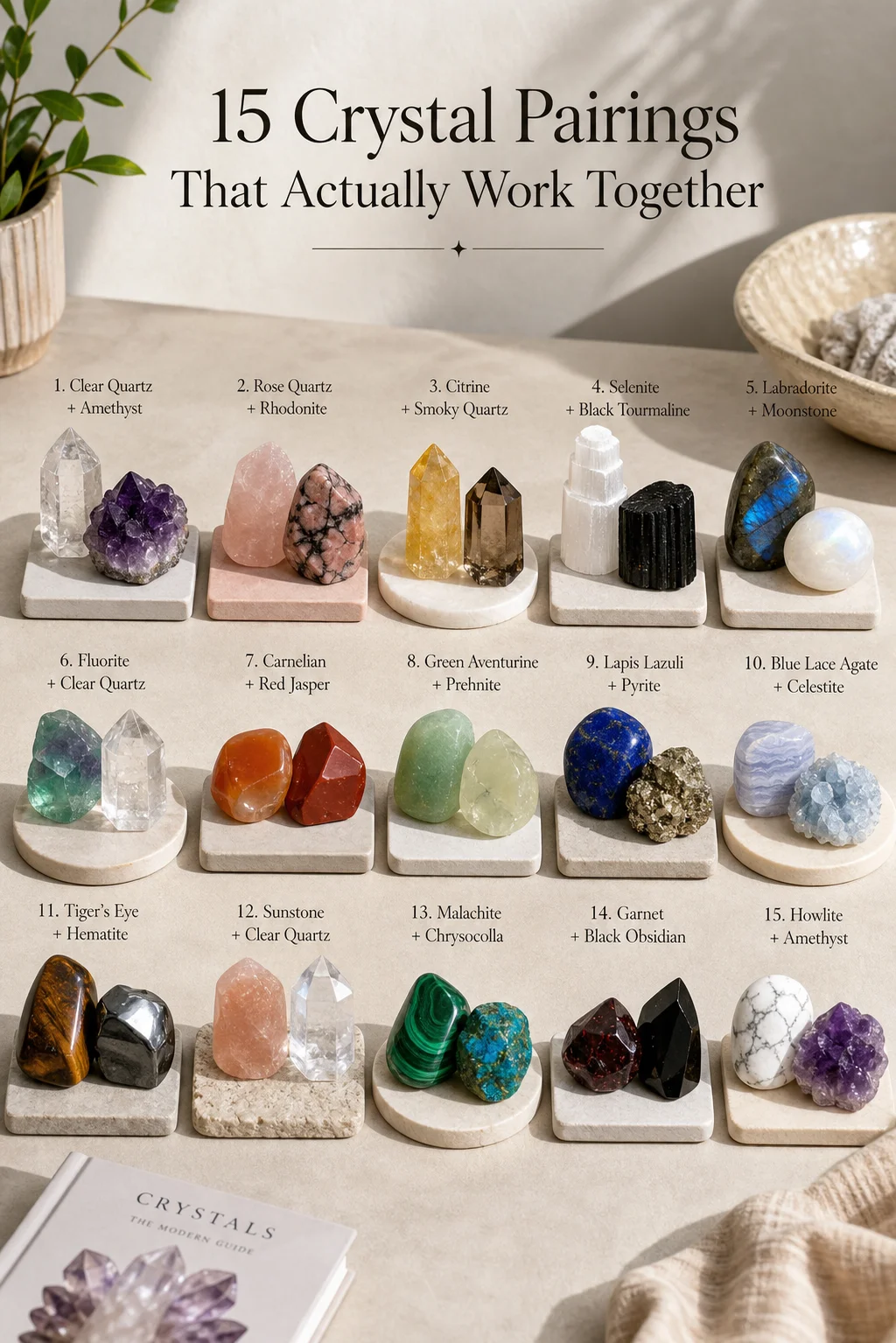 15 Crystal Pairings That Actually Work Together