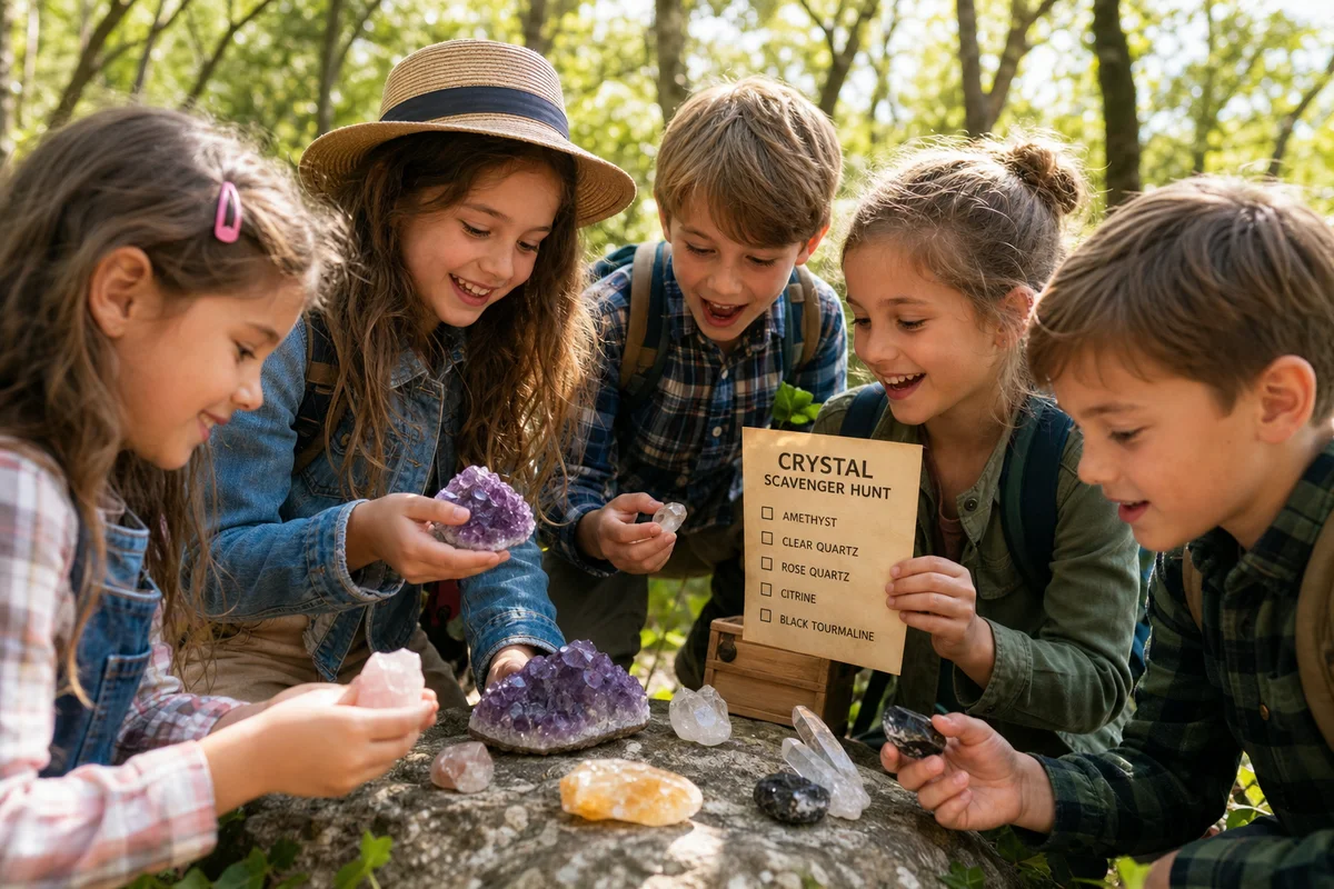 Crystal Scavenger Hunt for Kids