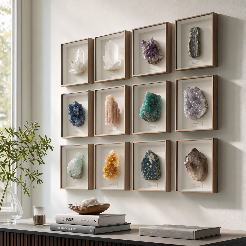 Turn Your Crystal Collection Into Wall Art With