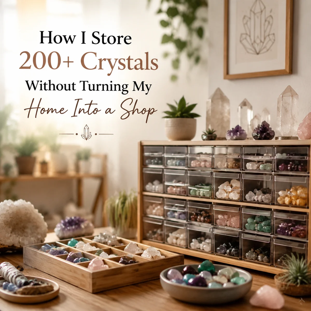 How to Organize 100+ Crystals Easily